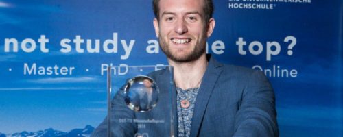 MCI Tourismus-Absolvent Jannis Braun gewinnt für die beste Nachwuchsarbeit den DGT Wissenschaftspreis 2018 © MCI / ProMedia