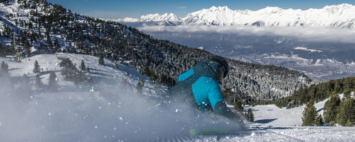 Im Skigebiet Glungezer eröffnen sich herrliche Blicke auf das Karwendelgebirge und das Inntal. (c)hall-wattens.at © hall-wattens.at