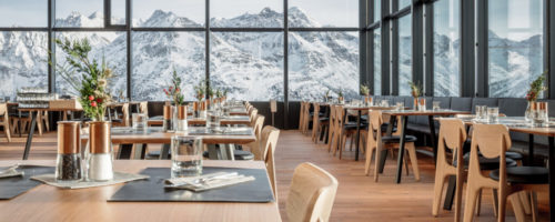 Das neue FALCON Restaurant bei der Gaislachkoglbahn MIttelstation in Sölden. ©Rudi Wyhlidal © Rudi Wyhlidal