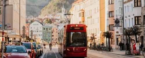 Die Tram in Innsbruck