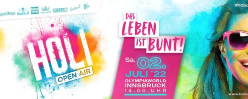 Alle Eckdaten zum HOLI Festival der Farben 2022 in Innsbruck