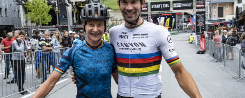 Die Sieger des diesjährigen Ischgl Ironbike Marathons – Andreas Seewald and Bianca Somavilla © TVB Paznaun-Ischgl