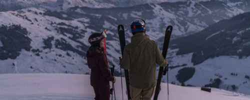 Exclusiv: Sonnenuntergang bei der „Last Line“ in Fieberbrunn © TVB Saalbach // Sebastian Marko