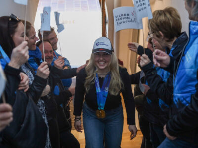 Feierlicher Empfang: Maja Waroschitz kehrt als Jugend-Olympiasiegerin nach Schwaz zurück