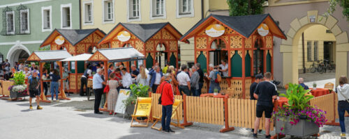 Historische Biedermeier-Pavillons dienen als kulinarische Bühne © Stadt Lienz