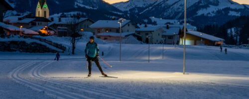 Erste autark solarbeleuchtete Nachtloipe in Hochfilzen © Klubarbeit