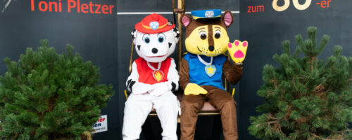 Die zwei PAW Patrol waren heuer ein beliebtes Fotomotiv © Region Hohe Salve, Larissa Weiskopf