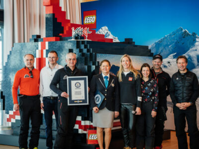 Ischgl erreicht GUINNESS WORLD RECORDS™ Titel: die größte aus LEGO® Steinen gebaute Gondel