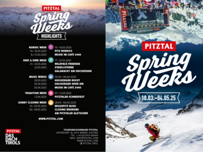 Pitz Spring Weeks – Adrenalin, Musik und Genuss: Frühlingserwachen im Pitztal