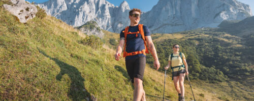 Zum Adlerweg-Jubiläum gibt es am Wilden Kaiser eine Sondertour der Kaiserdurchschreitung und einen Filmabend auf der Gaudeamushütte. © Mathäus Gartner