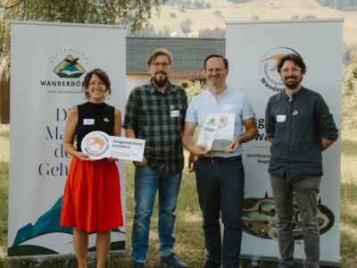 Wildschönau erneut mit dem Österreichischen Wandergütesiegel ausgezeichnet