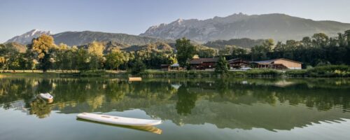 Der Badesee Weißlahn verspricht Abkühlung an heißen Tagen. © hall-wattens.at