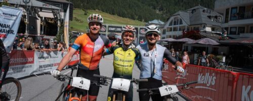 Über die Extreme-Distanz führt Hermann Pernsteiner einen heimischen Dreifachsieg an: Hinter Pernsteiner holt sich der Oberösterreicher Manuel Pliem Rang zwei, Dritter wird der Tiroler Routinier Daniel Federspiel. © TVB Paznaun – Ischgl